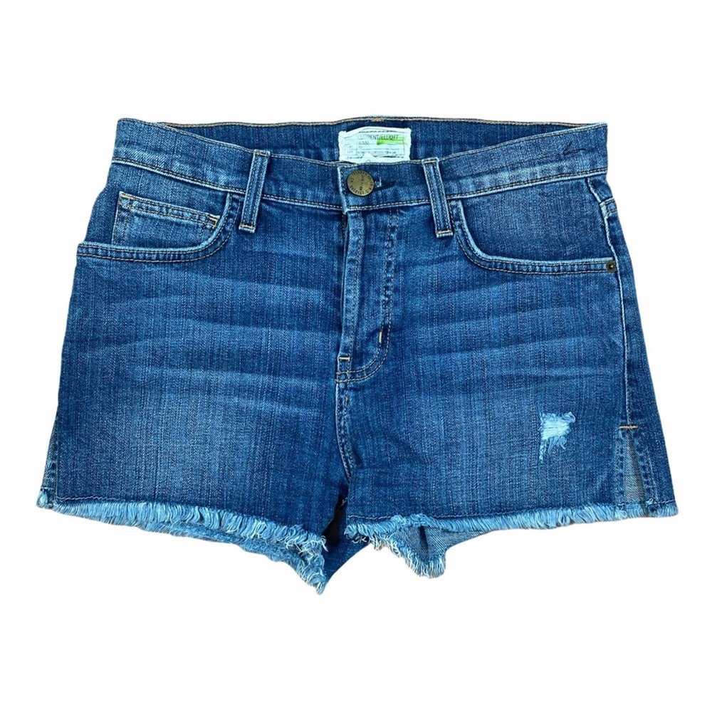 Current/Elliot The Festival High Waisted Raw Hem Short Jean Shorts
